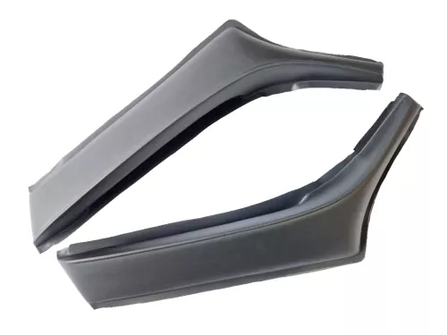 Set armsteunen voordeuren zwart Volvo P1800 -1971