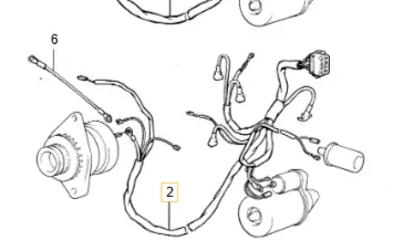 Kabelboom motor Volvo 240 B21F LH-Jetronic 3515383