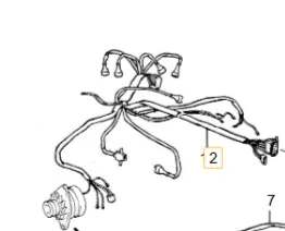 Kabelboom motor Volvo 760 B28E 3515483