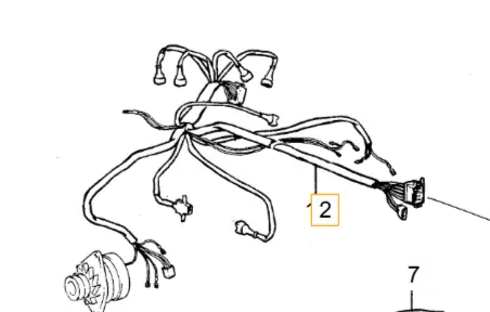 Kabelboom motor Volvo 760 B28E 3515470