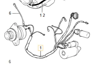 Kabelboom motor Volvo 240 3515727